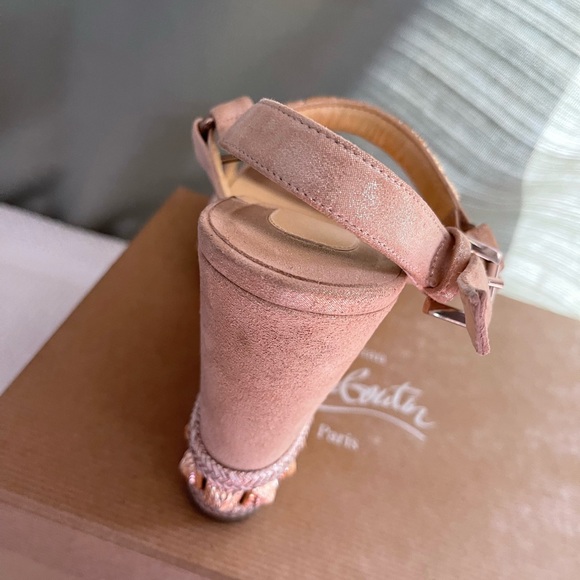 This has been sold- Beautiful, pre loved Christian Louboutin platform wedges - Picture 3 of 12